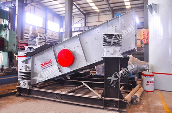 circular vibrating screen machine in the factory